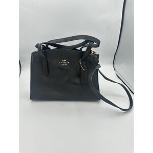 Coach Medium 25937 Black Charlie Carryall Triple Compartment Leather Handbag